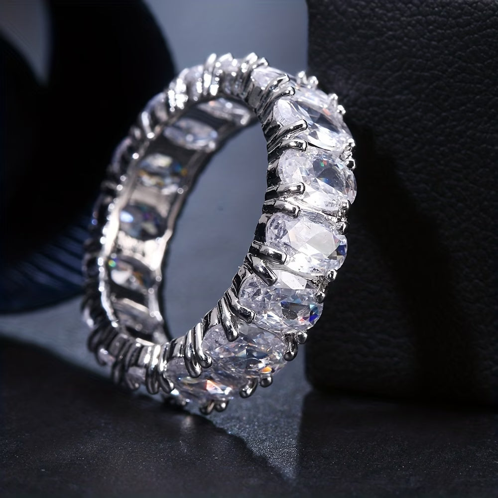 Luxury Oval Cut Eternity Ring ✨