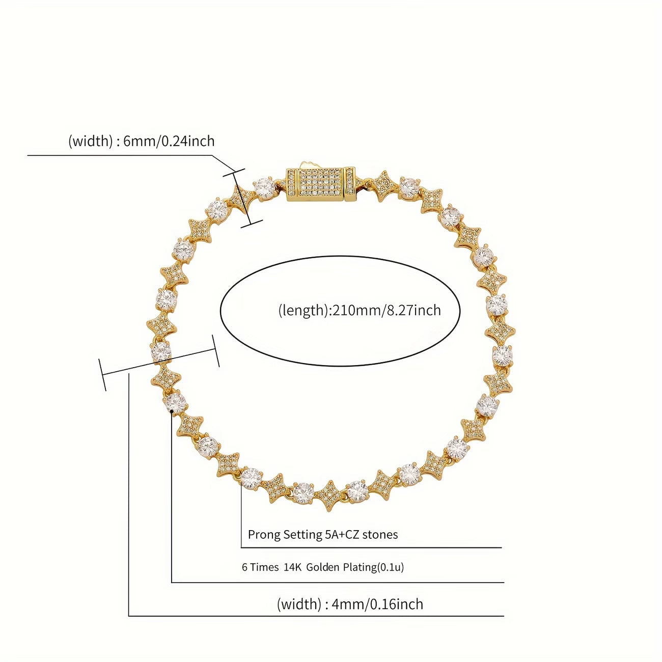 Maison Vale Celestial Tennis Bracelet