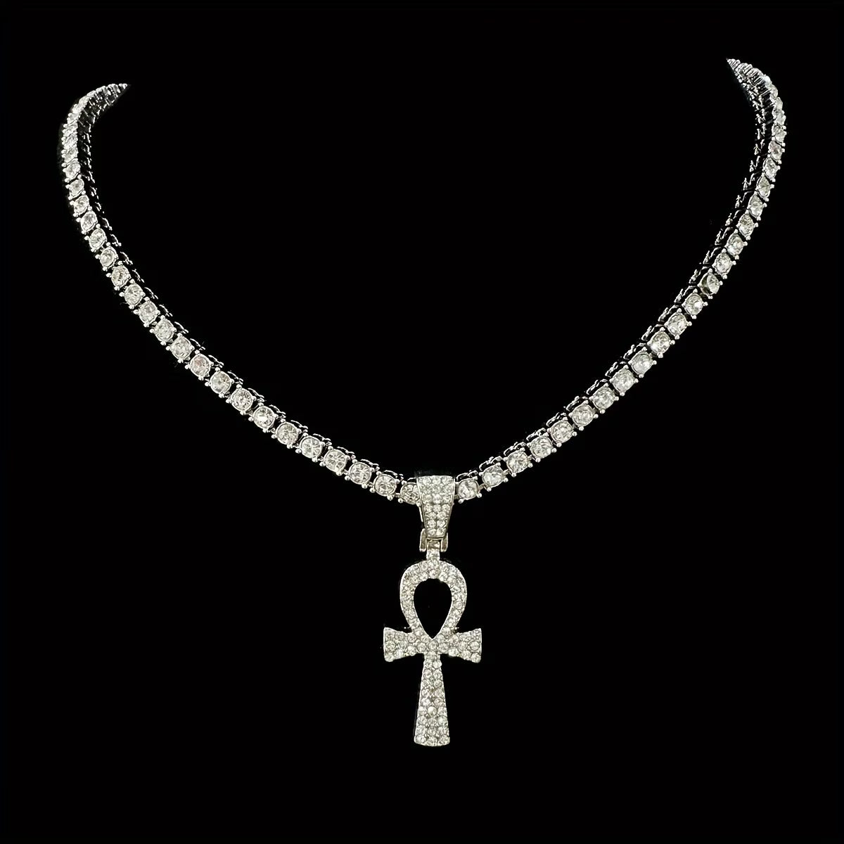Rhinestone Pendant Necklace