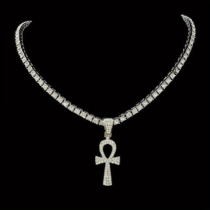 Rhinestone Pendant Necklace
