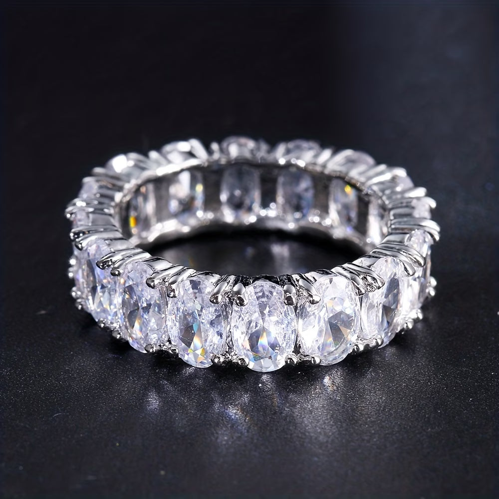 Luxury Oval Cut Eternity Ring ✨