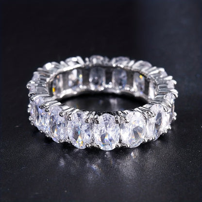 Luxury Oval Cut Eternity Ring ✨