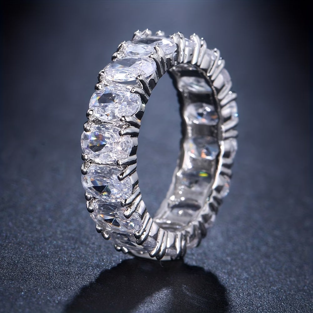 Luxury Oval Cut Eternity Ring ✨