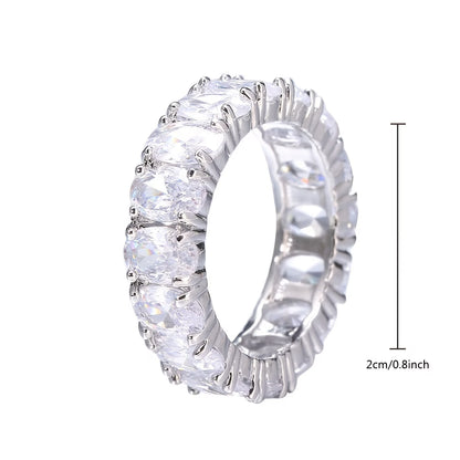 Luxury Oval Cut Eternity Ring ✨