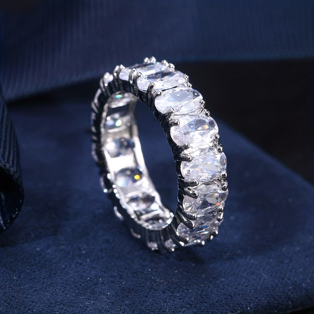 Luxury Oval Cut Eternity Ring ✨