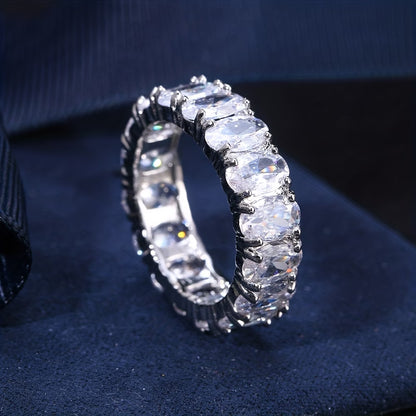 Luxury Oval Cut Eternity Ring ✨